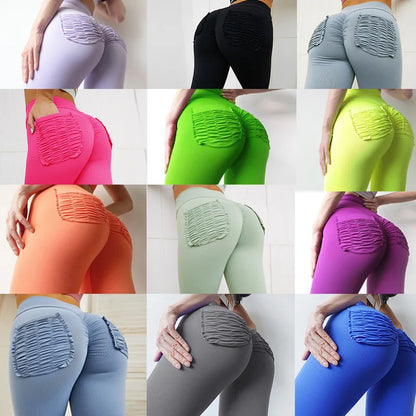Leggings deportivos para mujer, mallas de gimnasio, pantalones de yoga push-up, pantalones de entrenamiento de nailon sólido, pantalones de correr de cintura alta, mallas ajustadas, talla grande y delgadas.
