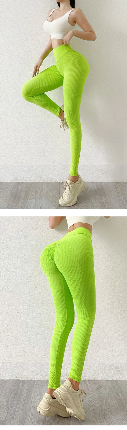 Mallas deportivas INLUMINE Honeycomb para mujer, leggings de yoga, pantalones gruesos, medias de cintura alta, muy elásticas, sin costuras, para gimnasio, efecto push-up.