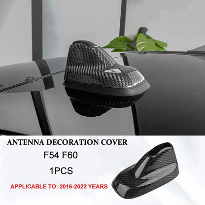 Accesorios interiores de coche para Mini Cooper F54 F55 F56 F57 F60, fibra de carbono auténtica, pegatina decorativa, pieza protectora para coche.