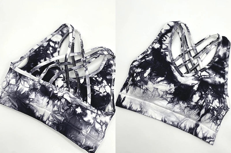 Conjunto de 2 piezas de yoga y gimnasio para mujer, con sujetador deportivo y camiseta de manga larga, leggings con cintura alta, chándal deportivo de moda para niñas.