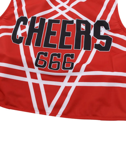 Women Femme Girls Japanese Schoolgirl Cosplay Uniform Adult Charming Cheerleader Sexy Costumes Set Halloween Roleplay Outfits