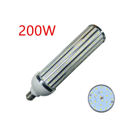 Farola tipo mazorca de maíz, 250 W, 200 W, 100 W, 80 W, 60 W, 50 W, 40 W, 30 W, 25 W, bombilla LED, carcasa de aluminio, 220 V, casquillo E26, E27, E39, E40, luz blanca fría natural