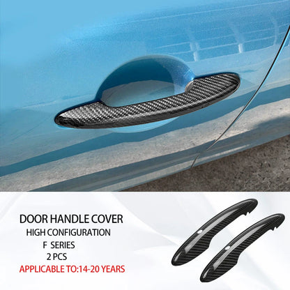 Accesorios interiores de coche para Mini Cooper F54 F55 F56 F57 F60, fibra de carbono auténtica, pegatina decorativa, pieza protectora para coche.