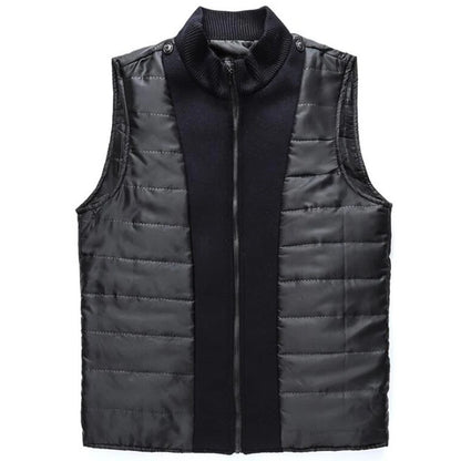 Woolen Coat Men Winter Windbreaker Long Thick Wool Jackets abrigo hombre Man Stand Collar Single Breasted With Vest Woolen Coats