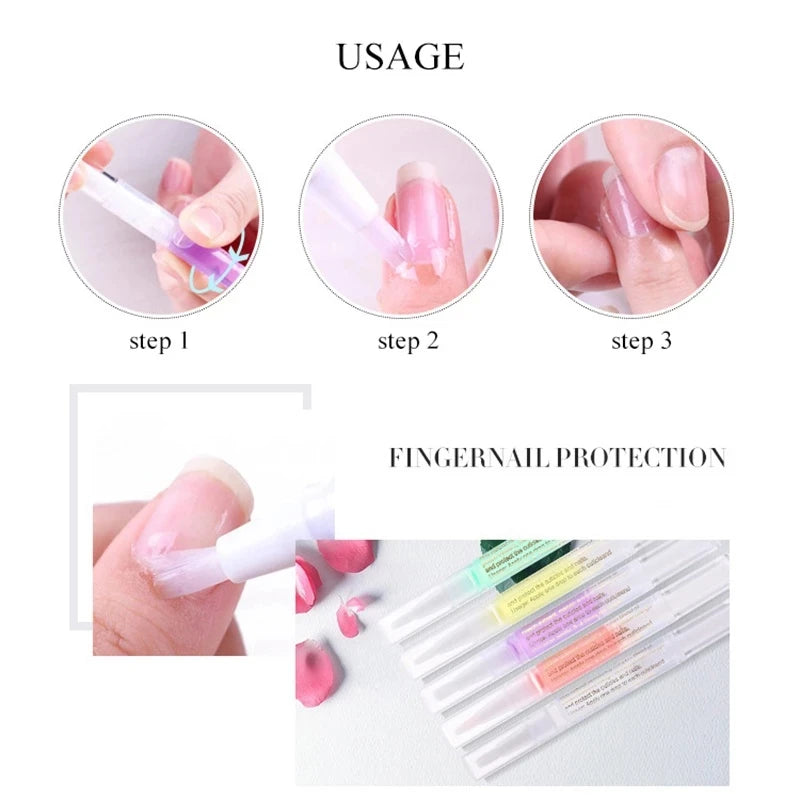 Aceite nutritivo para uñas con 15 aromas, lápiz para tratamiento de uñas, aceite revitalizador de cutículas, previene el envejecimiento de las uñas, esmalte de uñas, nutre la piel, tratamiento de uñas
