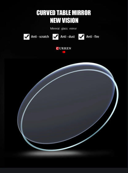 Relojes de cuarzo de moda CURREN para hombre, reloj de pulsera deportivo informal con esfera cronógrafo de acero inoxidable y luminoso