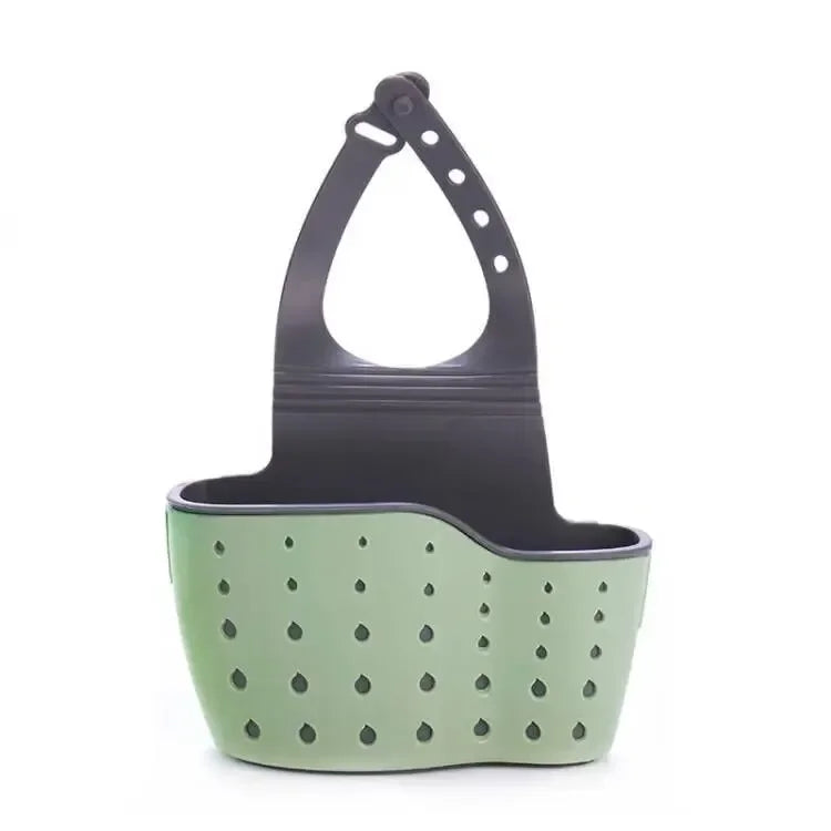 Cesta de drenaje para almacenamiento en el hogar, soporte para fregadero de cocina, estante ajustable para esponja y jabón, cesta de drenaje colgante, bolsa, accesorios de cocina