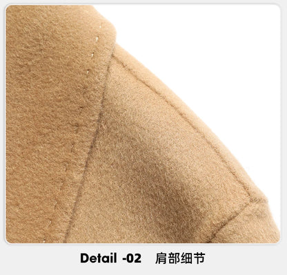 Abrigos largos de lana para hombre, colección otoño-invierno 2025, estilo business casual, color liso, abrigo exterior 100% lana, chaqueta cortavientos