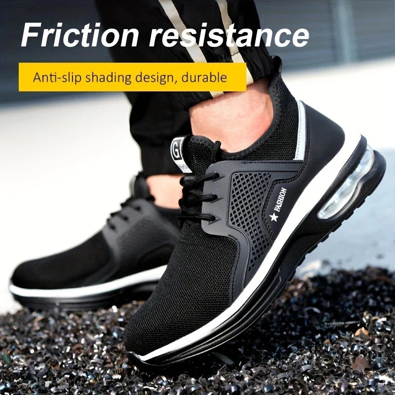 Steel Toe Protective Safety Shoes Men Women Work Sneakers Lightweight Breathable Indestructible Work Shoes Men Safety Boots