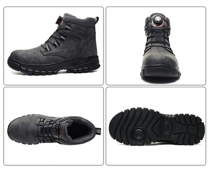 Botas de trabajo de seguridad de invierno para hombre y mujer, tallas 47 y 48, impermeables, ligeras, con puntera de acero, calzado de seguridad protector para hombre.