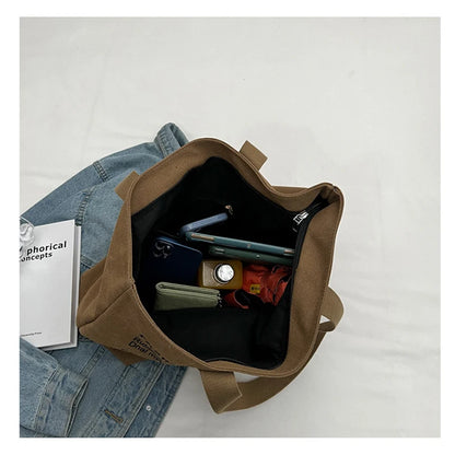 Bolso de lona para mujer, moderno, espacioso y duradero, con cierre de cremallera y diseño clásico, perfecto para el trabajo.