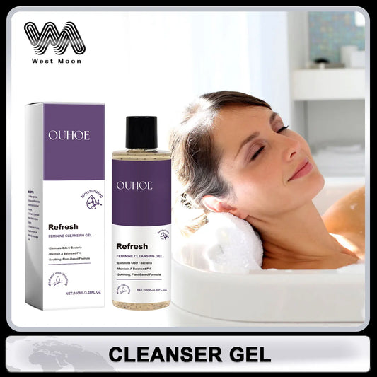 Gel de lavado femenino con pH equilibrado, hidratante de larga duración para zonas íntimas, limpieza refrescante, previene la sequedad, cuidado saludable para la mujer.