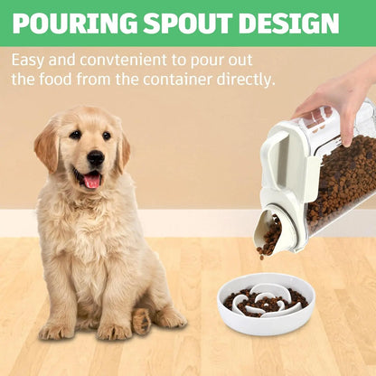 Cubo sellado para comida para mascotas, tanque de almacenamiento de comida para gatos y perros, caja de almacenamiento antimoho liofilizada, tanque de almacenamiento transparente de gran capacidad