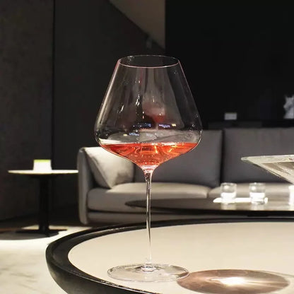 Copa de vino ligera de lujo estilo Burdeos, de estilo ultrafino, con tallos delgados, ideal para fiestas y bares.