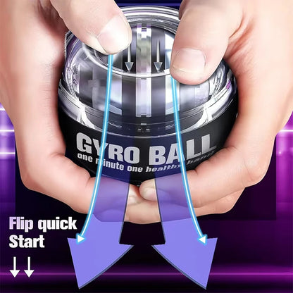 Pelota de entrenamiento de muñeca Powerball con LED, fortalecedor de muñeca, giroscopio de autoarranque para antebrazos, para fortalecer los músculos.