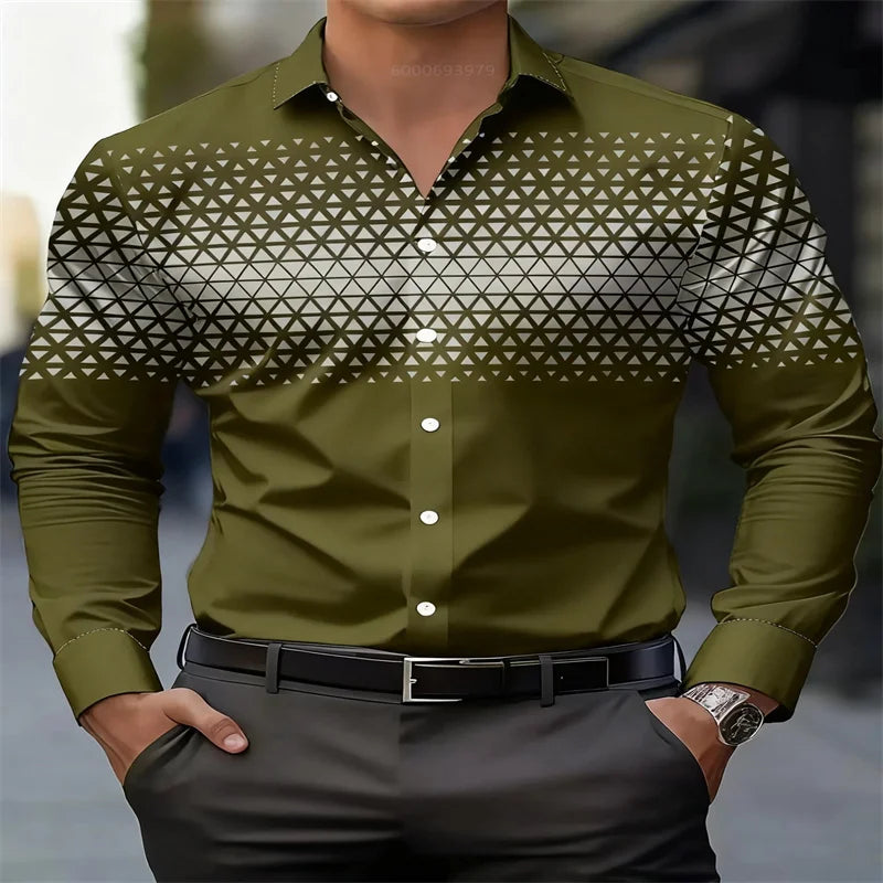 Camisa roja para hombre, nueva, estampada en 3D, ideal para vestir de noche o para uso diario. Cómoda y suave, talla extragrande. Envío rápido.