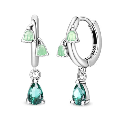 Pendientes de plata de ley 925 con diseño de mariposa, abeja, mariquita y flor de arcoíris para mujer, joyería de moda para fiestas de cumpleaños, regalos