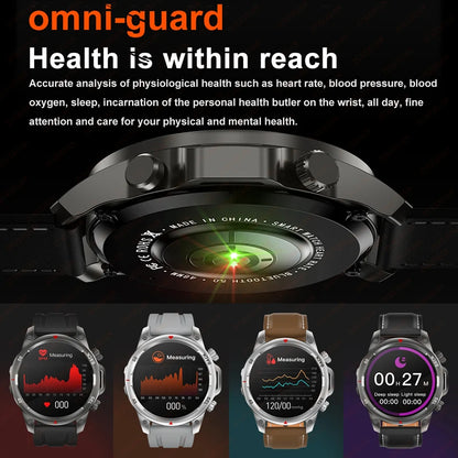 Reloj inteligente deportivo para exteriores Xiaomi, con GPS, linterna, brújula, Bluetooth, llamadas, control del ritmo cardíaco, NFC, resistente al agua, 2025