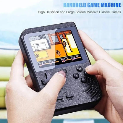 Consola de videojuegos portátil retro GAMINJA GC26, miniconsola de juegos portátil de 3,0 pulgadas con pantalla LCD a color para niños y 400 juegos integrados.