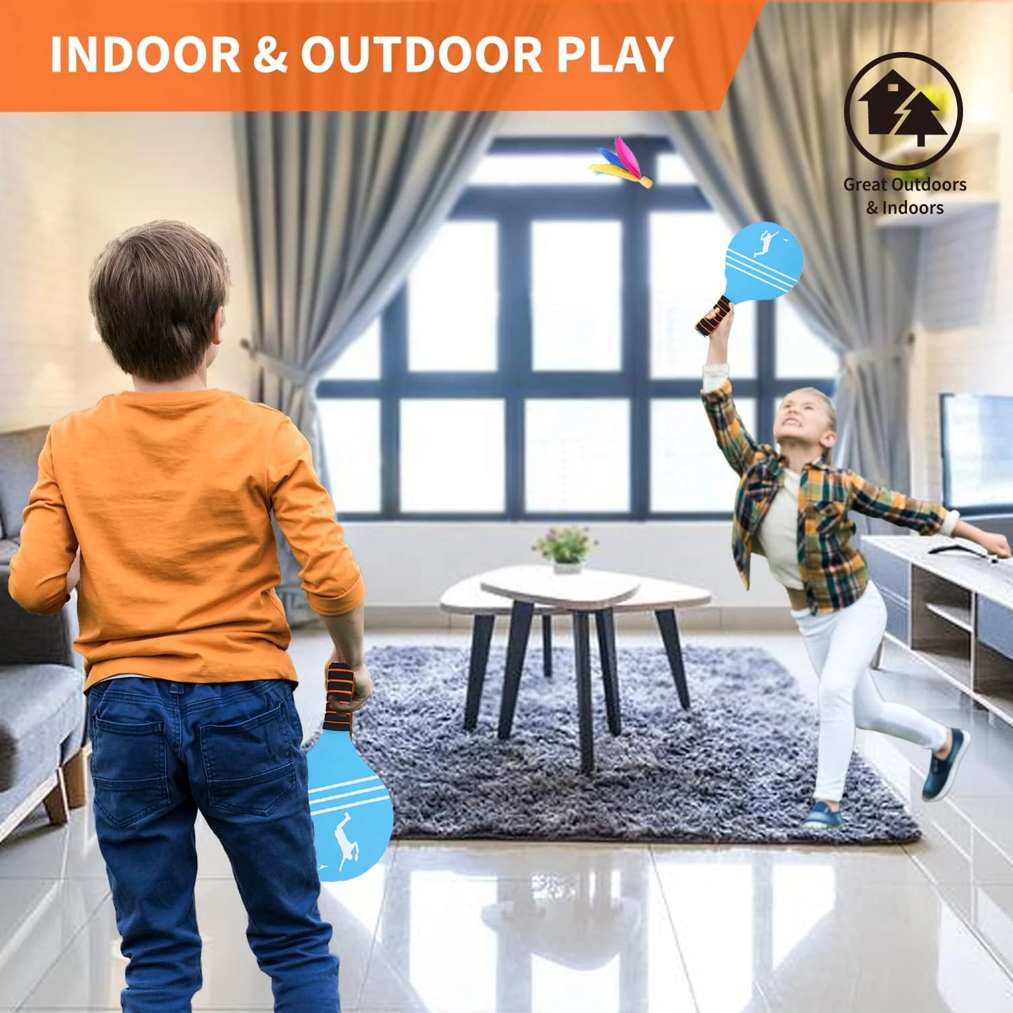 Juego de bádminton para niños, adolescentes y adultos: juegos familiares, carreras de madera, regalos, para interiores y exteriores, playa, patio