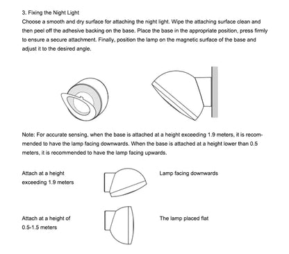 Luz nocturna LED por inducción Xiaomi Mijia, 2 lámparas, brillo ajustable, sensor infrarrojo inteligente de presencia humana con base magnética