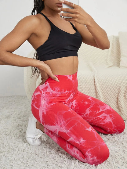 Leggings deportivas para mujer, pantalones de yoga sin costuras con estampado tie-dye de 47 colores, mallas para correr, fitness, cintura alta, para gimnasio y entrenamiento.