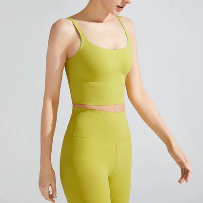 Ropa interior deportiva para mujer, cinturón de secado rápido, almohadilla para el pecho, correa para la espalda, ajuste completo, chaleco color piel, primavera y verano, novedad (2024)
