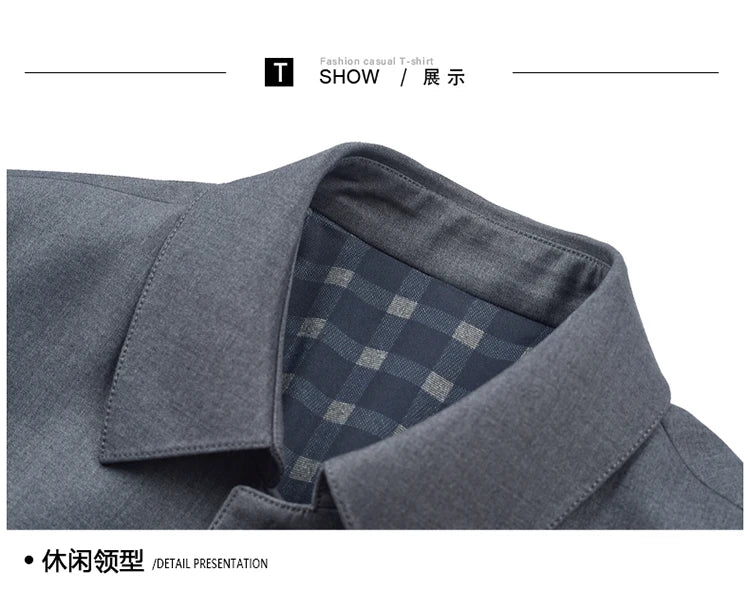 Gabardina coreana Maxbarley para hombre, otoño 2025, estilo casual de negocios, cortavientos, abrigo largo de estilo urbano.