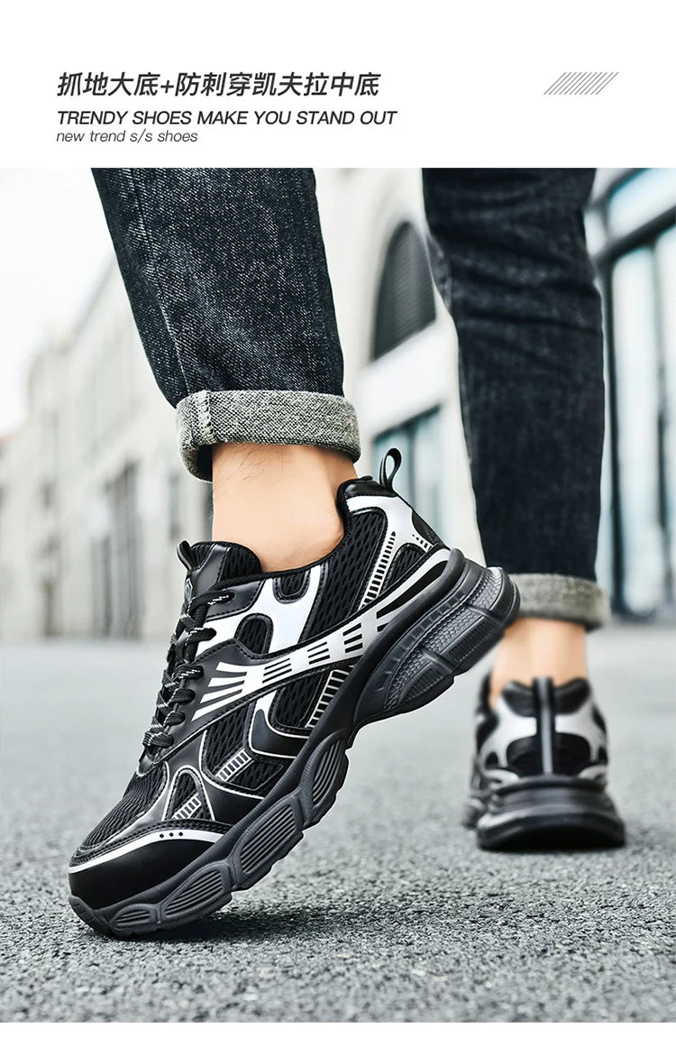 Zapatos de seguridad para hombre, ligeros y cómodos, calzado de trabajo para mujer, zapatillas con puntera de acero, transpirables, antideslizantes, botas de trabajo de verano para senderismo.