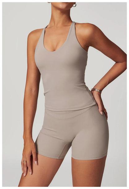 SWELTERING Conjunto de 2 piezas de ropa deportiva para mujer, conjunto de yoga, ropa deportiva para gimnasio, trajes de yoga, conjunto de fitness, chándales, sujetador deportivo, leggings para gimnasio
