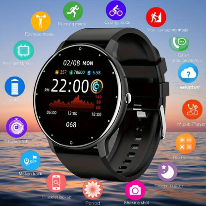 LIGE 2025 - Reloj inteligente para mujer, con conexión a todos los smartphones, pronóstico del tiempo en tiempo real, actividad deportiva, para hombre