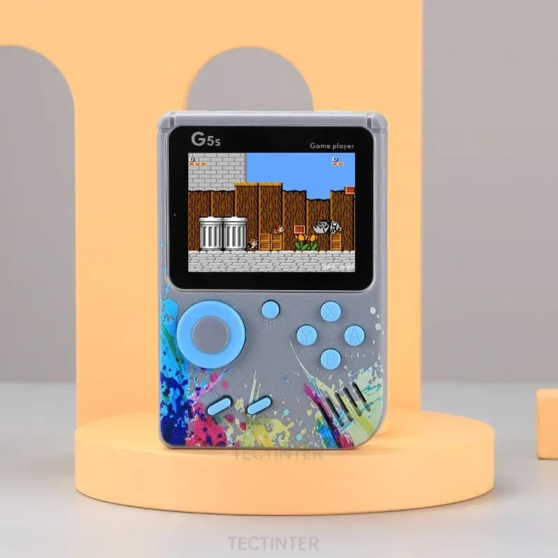 Nueva consola de videojuegos G5S de 2,4 pulgadas, miniconsola portátil retro con 500 juegos integrados, salida AV y compatible con 2 jugadores.