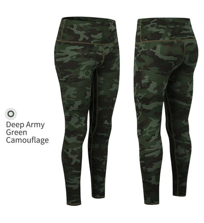 Women's Camouflage Yoga Pants High Waist Push Up Leggings Running Fitness Workout Pants Gym Legging