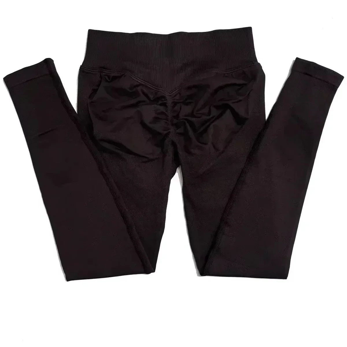 Leggings deportivas sin logo para mujer, efecto push-up, cintura baja, sin costuras, para gimnasio, yoga y entrenamiento.