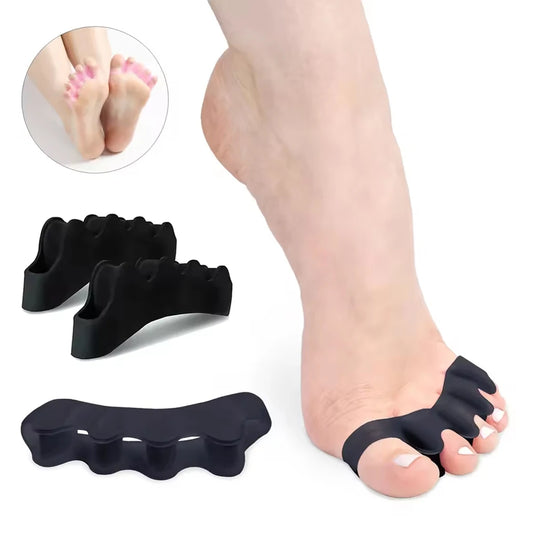 Separador de dedos de silicona, corrector de juanetes y dedo en martillo, de silicona suave, para el cuidado de los pies.