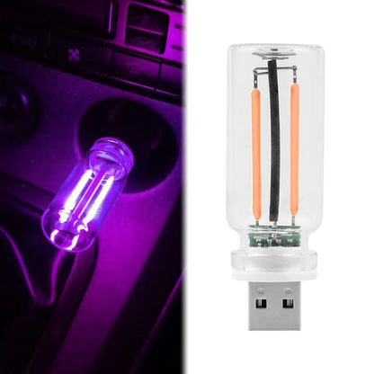 Luz nocturna USB con atenuación táctil, bombilla LED incandescente de filamento, iluminación interior de coche, lámpara de ambiente para sala de fiestas y coche.