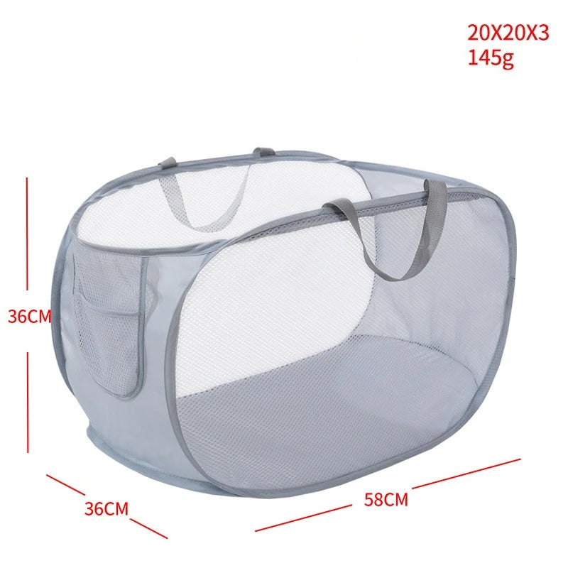 Cesta de ropa sucia plegable para el baño, ideal para el hogar.