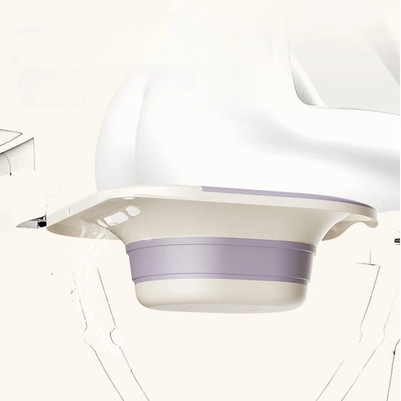 Lavabo de asiento plegable para mujeres embarazadas, ideal para el hogar, para el baño de glúteos, ginecológico, posparto y lactancia.