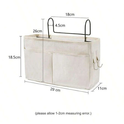 Organizador de almacenamiento para cama de bebé, estante de almacenamiento para mesita de noche, cesta de almacenamiento para dormitorio, cesta colgante para mesita de noche, cesta de almacenamiento para mesita de noche