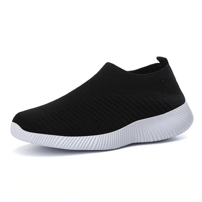 Zapatos de mujer para caminar, de color liso, antideslizantes, informales, de tenis, deportivos, ligeros, transpirables, para trabajar y viajar, talla 36-42