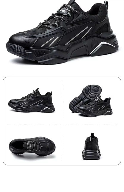 Safety Shoes Lightweight Breathable Steel Toe Anti Smash Puncture Proof Kevlar Soft Sole Insulated Work Sneakers for Men Women