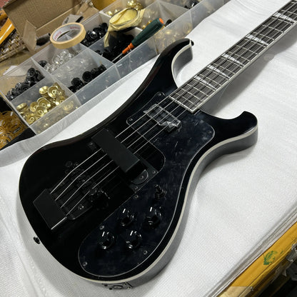 Bajo eléctrico Ric Bac Black 4003 de alta calidad, diapasón de palisandro, cuerpo de tilo, 22 posiciones de tono.