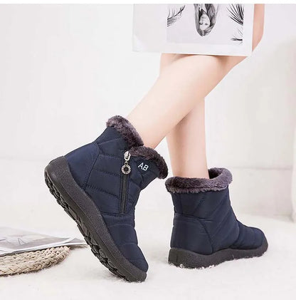Botas de nieve para mujer, zapatos casuales para mujer, botines impermeables para mujer, botines ligeros de talla grande, botas de invierno para niñas