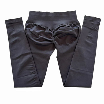 Leggings deportivas sin logo para mujer, efecto push-up, cintura baja, sin costuras, para gimnasio, yoga y entrenamiento.