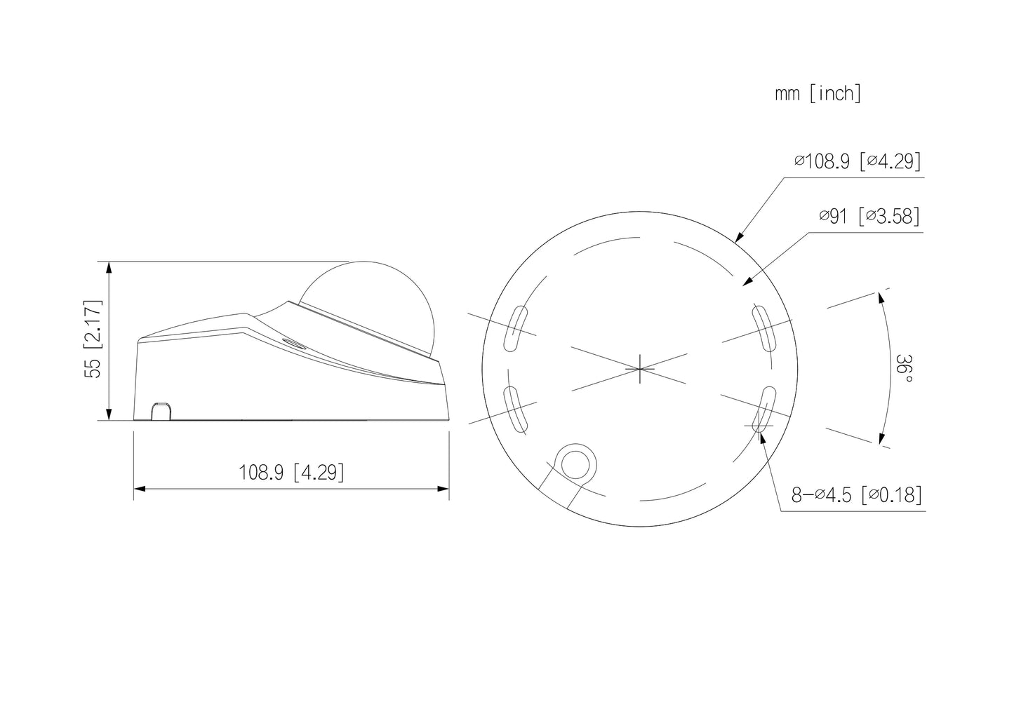 Mini cámara IP Dahua Starlight de 4 MP con micrófono integrado, antivandálica, compatible con tarjeta SD y alarma (IPC-HDBW2431F-AS-S2)
