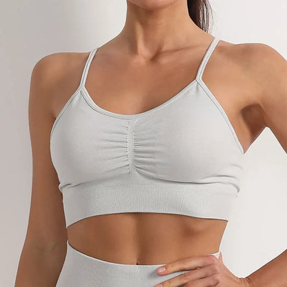 Conjunto deportivo para mujer, top deportivo, leggings de yoga, sujetador deportivo, leggings sin costuras para realce de glúteos.