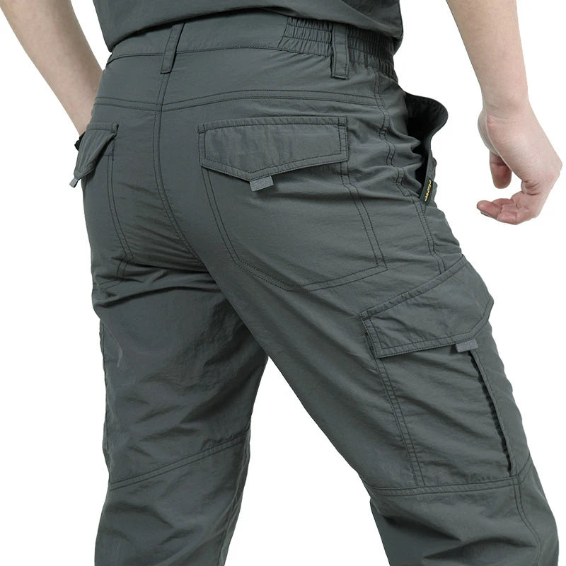 Pantalones de carga tácticos impermeables para hombre, pantalón largo militar, informal, transpirable, de secado rápido, para exteriores, nuevo modelo