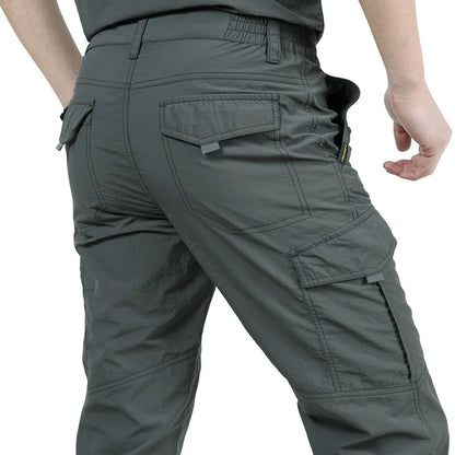 Pantalones de carga tácticos impermeables para hombre, pantalón largo militar, informal, transpirable, de secado rápido, para exteriores, nuevo modelo
