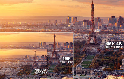 Cámara IP exterior 4K de 8 MP con PTZ, zoom 30x, varifocal, Onvif, H.265, domo, PoE, audio, IMX415, protocolo Hikvision.