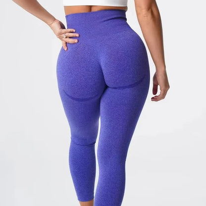 Nuevas mallas deportivas sin costuras con estampado moteado de contorno para mujer, suaves, para entrenamiento, fitness, yoga, cintura alta, ropa de gimnasio.